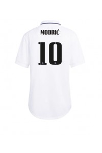 Real Madrid Luka Modric #10 Fotballdrakt Hjemme Klær Dame 2022-23 Korte ermer